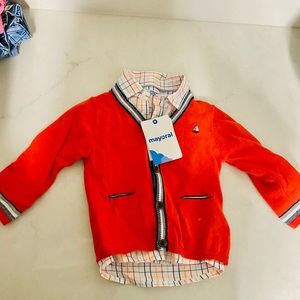 Infant Boy Mayoral Collared Sweater
